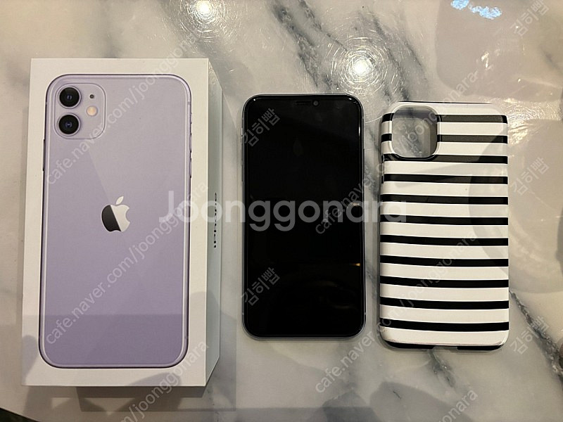 아이폰11 퍼플 128GB(S급 배터리91%)--5