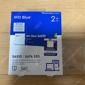 WD Blue SA510 M.2 2280 SATA SSD 2TB 14만 5천원에 팝니다 (협의 가능)