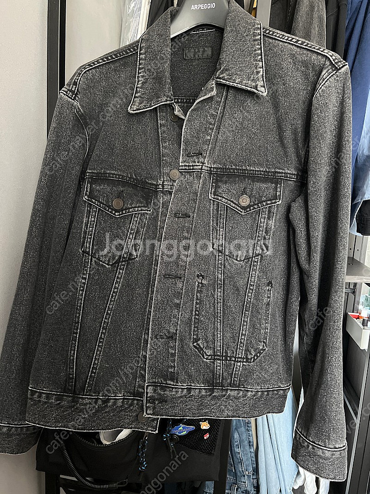 (M) 브랜디드 흑청자켓--0