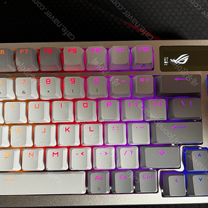 ASUS ROG AZOTH NX MoonLight White PBT (영문 SNOW 적축) 무선 커스텀 키보드 판매합니다.