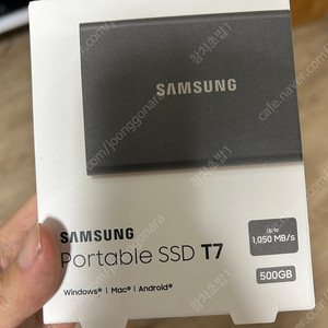 삼성 SSD T7 500g 미개봉