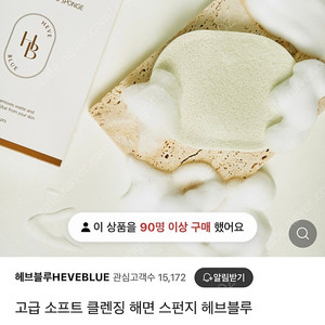 헤브블루 해면스펀지 2개 +반값택배비 포함