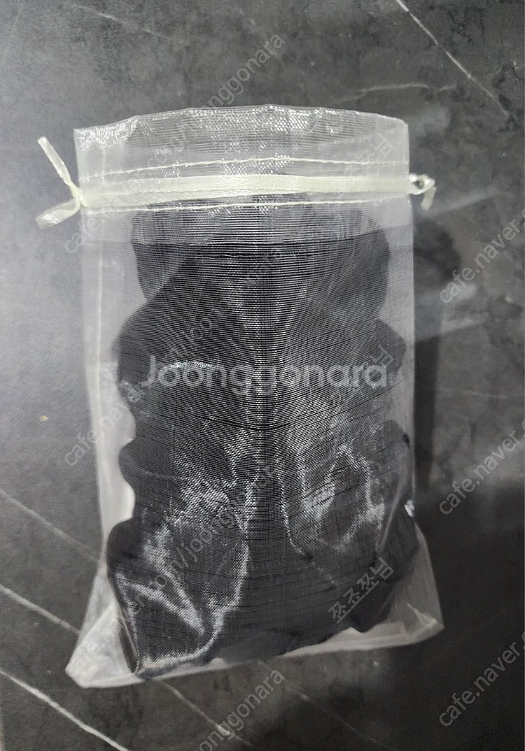 oar 빈티지 드롭 카메오 블랙벨벳 스크런치 빅 곱창--4