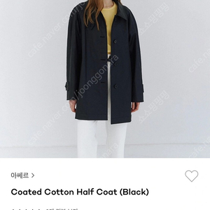 아쎄르 coated cotton half coat