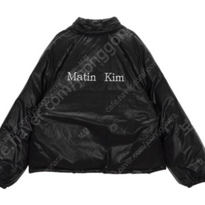 [팝니다] 마뗑킴 코팅다운점퍼 블랙 스몰 (S) MATIN LOGO COATING DOWN JUMPER IN BLACK