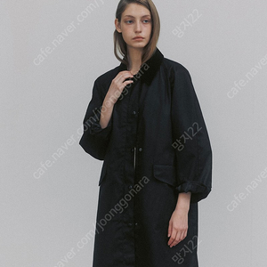 낫띵리튼 후드트렌치코트(Waxed cotton hooded trench)