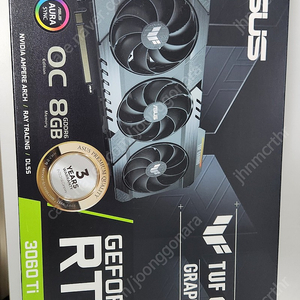 [풀박스] RTX 3060ti ASUS TUF OC 8GB 아수스 터프 그래픽 카드