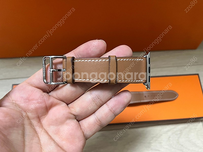 애플워치 에르메스 스트랩 41mm 골드 스위프트 가죽 ...--4