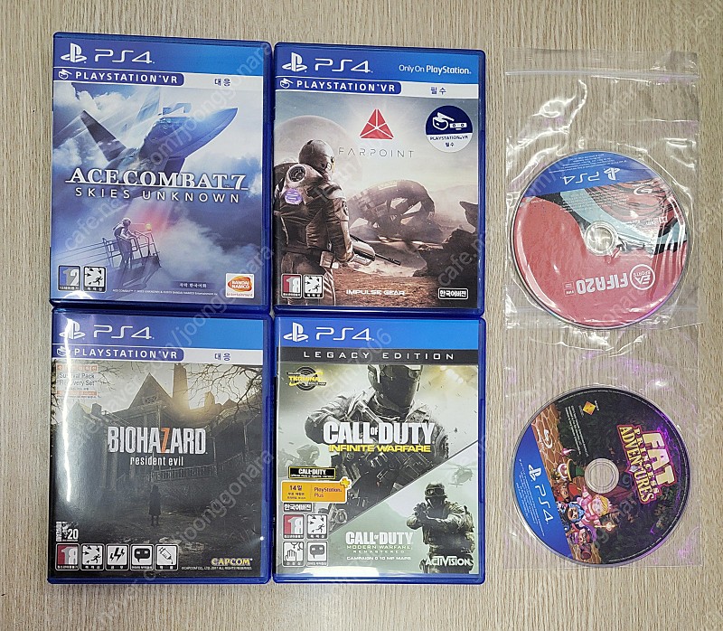 ps4 파포인트,바하7레지던트이블,콜오브듀티 인피니티워페어,피파20,팻프린세스어드벤처