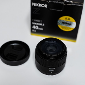 니콘 Z 40mm F2 풀박스 (후드, 필터 포함)