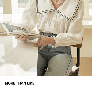 more than like 모어댄라이크 BELL COLLAR COTTON BLOUSE - IVORY