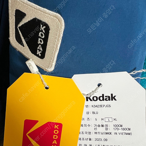 KODAK | 코닥 에센셜 플리스 카라형 패딩 자켓 (시즌 2023 F/W) | BLUE | K3423EPJC5BLU | 사이즈 L(100) | 실착 5회 이내 | 택포 14만원