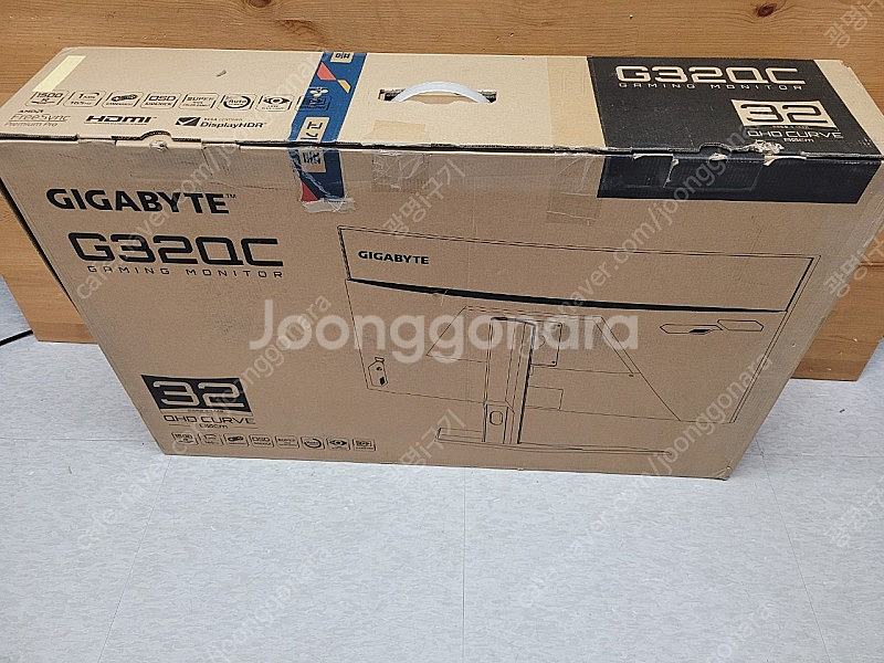 GIGABYTE G32QC 32인치 게이밍 모니터 파손... | 중고나라 카페에서 운영하는 공식 사이트
