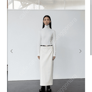 Le17 cotton straight skirt ivory 36