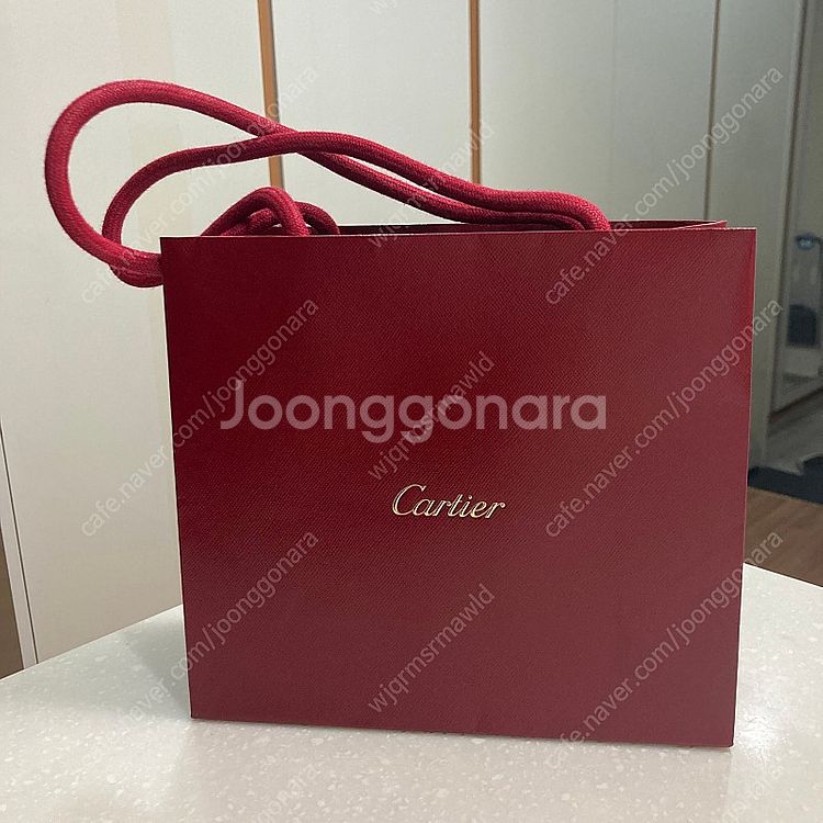 까르띠에 쇼핑백 종이가방 명품 쇼핑백--0