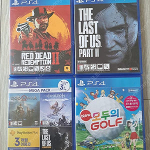 ps4 플스4 레드데드리뎀션2,라스트오브어스2,모두의골프, 갓오브워4, 호라이즌제로던 일괄 판매