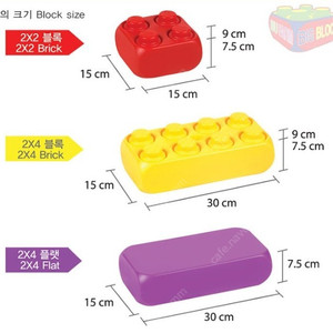 쿠쿠토이즈 빅블럭 A세트 7개, 대형블럭