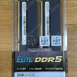 (미사용)TeamGroup DDR5-5600 CL46 Elite 패키지 (32GB(16Gx2))