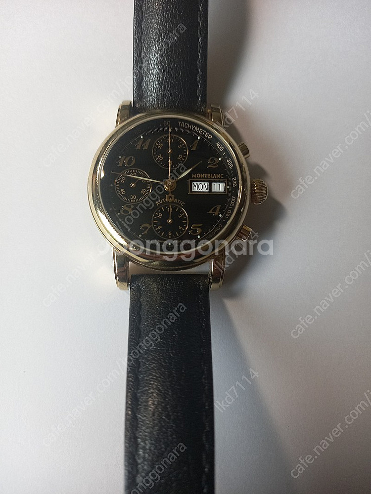 몽블랑 데이데이트 크로노그래프 39mm 금장 자동시계--0