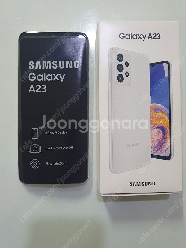 갤럭시 A23 128G 화이트 정상해지폰 팝니다--0
