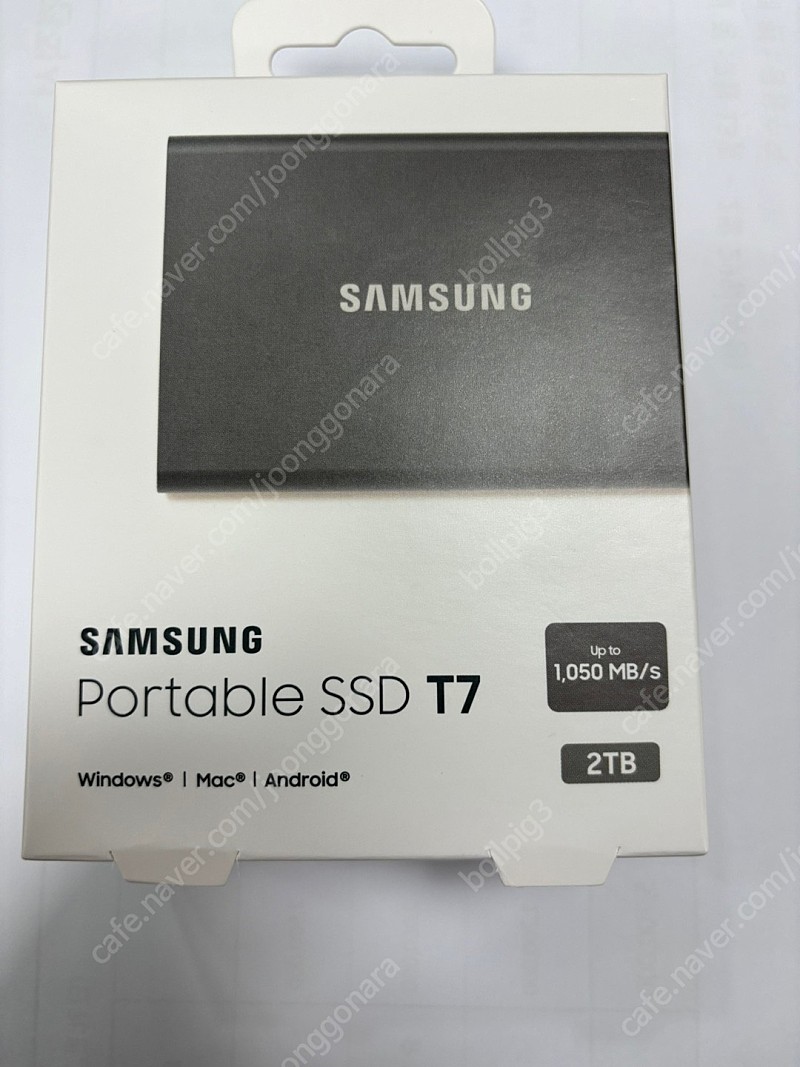 삼성전자 SSD T7 2TB 외장하드 Portable (미개봉)