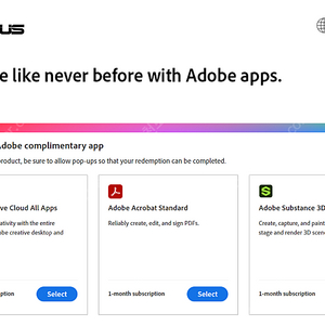 어도비 크리에이티브 클라우드1 개월 구독권 팝니다(2장)