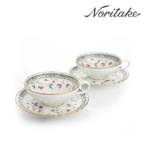 노리다케 Noritake 하나사라사 커피잔 2인조