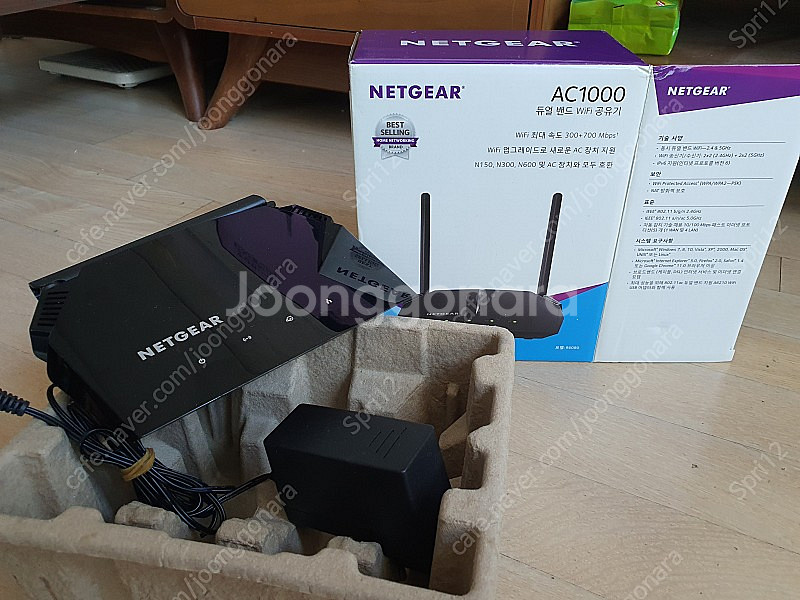넷기어(Netgear) AC1000 듀얼밴드 와이파이 공유기(R6080)--0