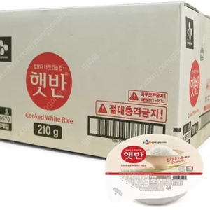 CJ 햇반 둥근햇반 210g x 36