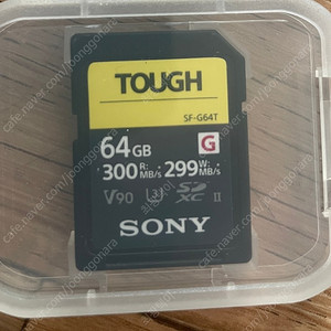 소니 터프 64g Sony tough v90 64G SD카드 팝니다!