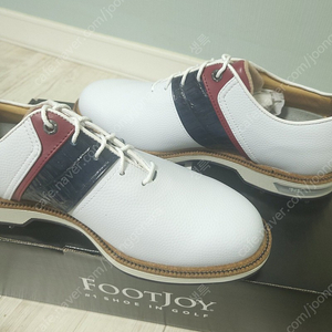 풋조이 FOOTJOY 골프화 스파이크 화이트 네이비 새제품 250