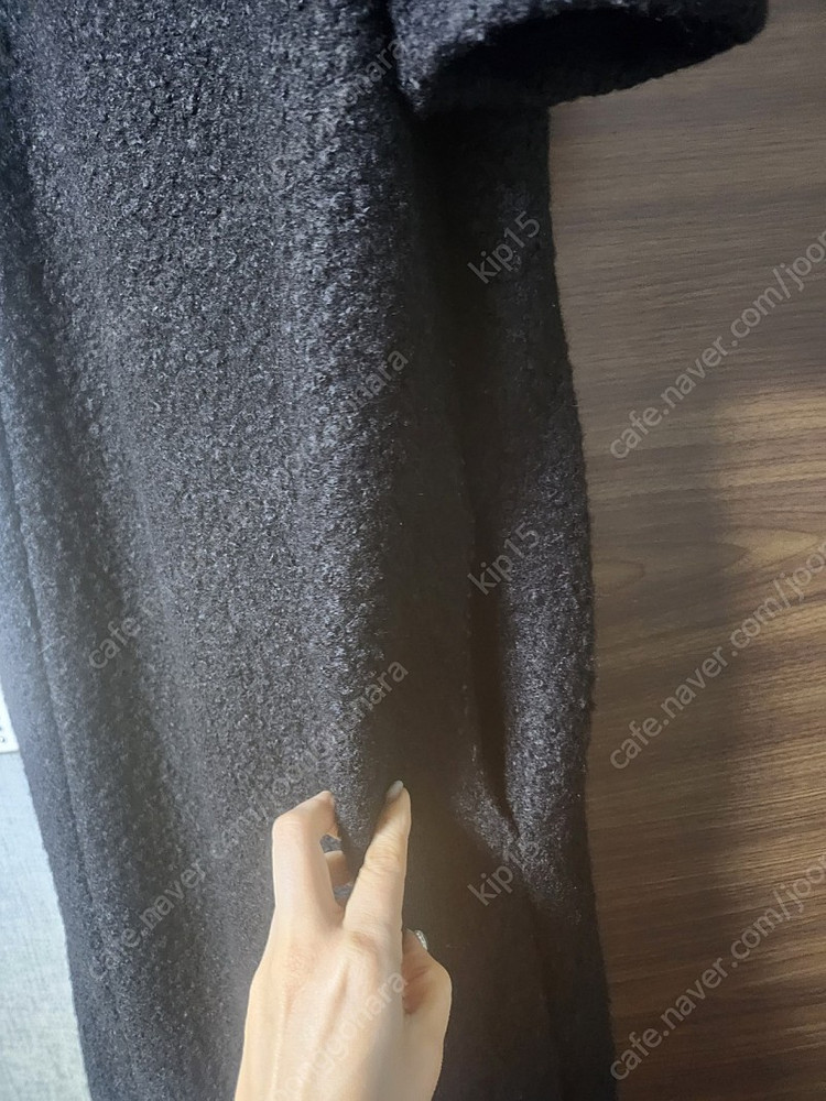 줄로그 원피스 부클소재 블랙 프리사이즈--2