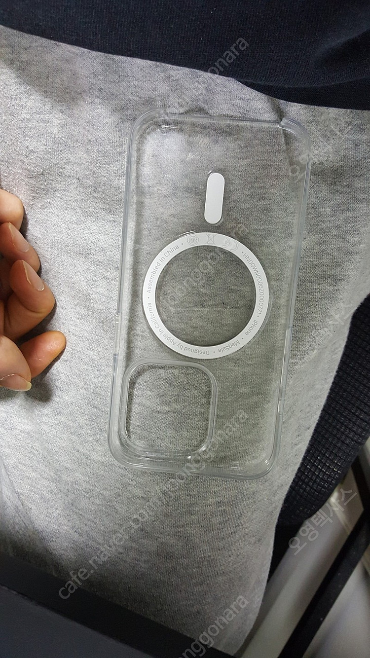 아이폰 15프로 애플정품 맥세이프 투명케이스--1