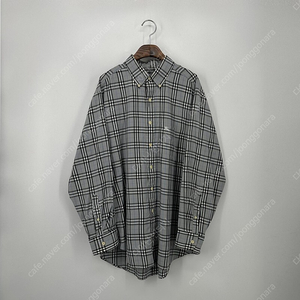 버버리 빈티지 체크 남방 셔츠 (L size / GRAY)