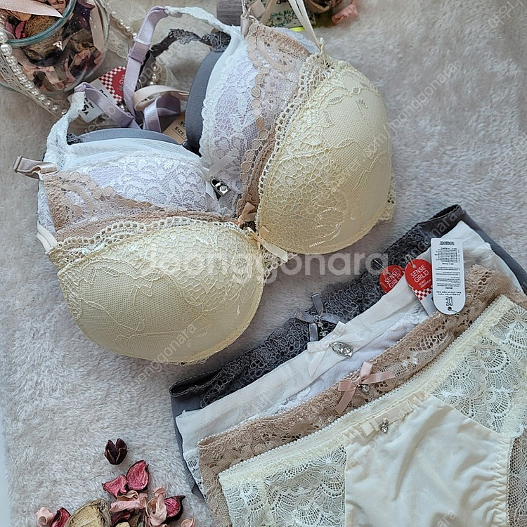 브라팬티세트 75A 4세트 묶음 판매 무료배송 여성속옷--5