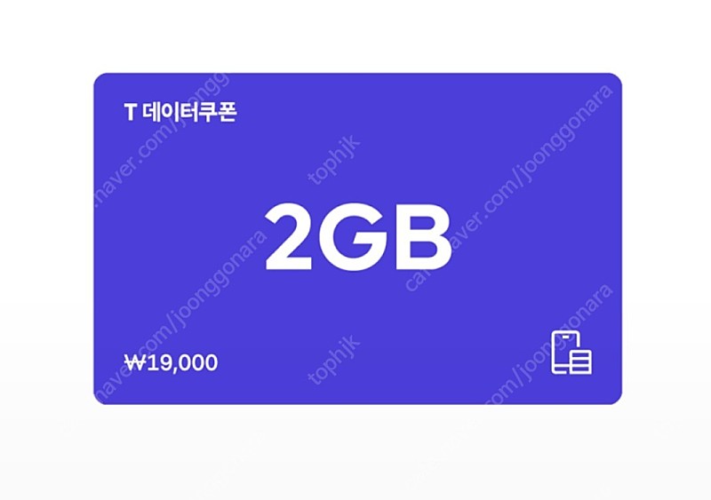 SK 데이터쿠폰 2GB