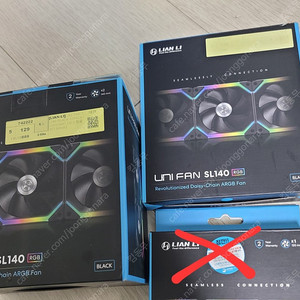 리안리 uni fan sl140 3팩+ 컨트롤러
