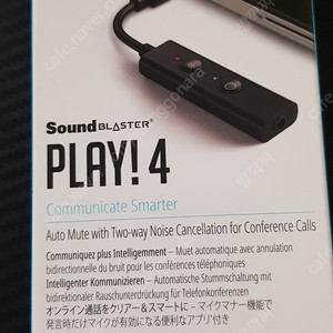 [새제품] 사운드블라스터 사운드카드 play4! 정품