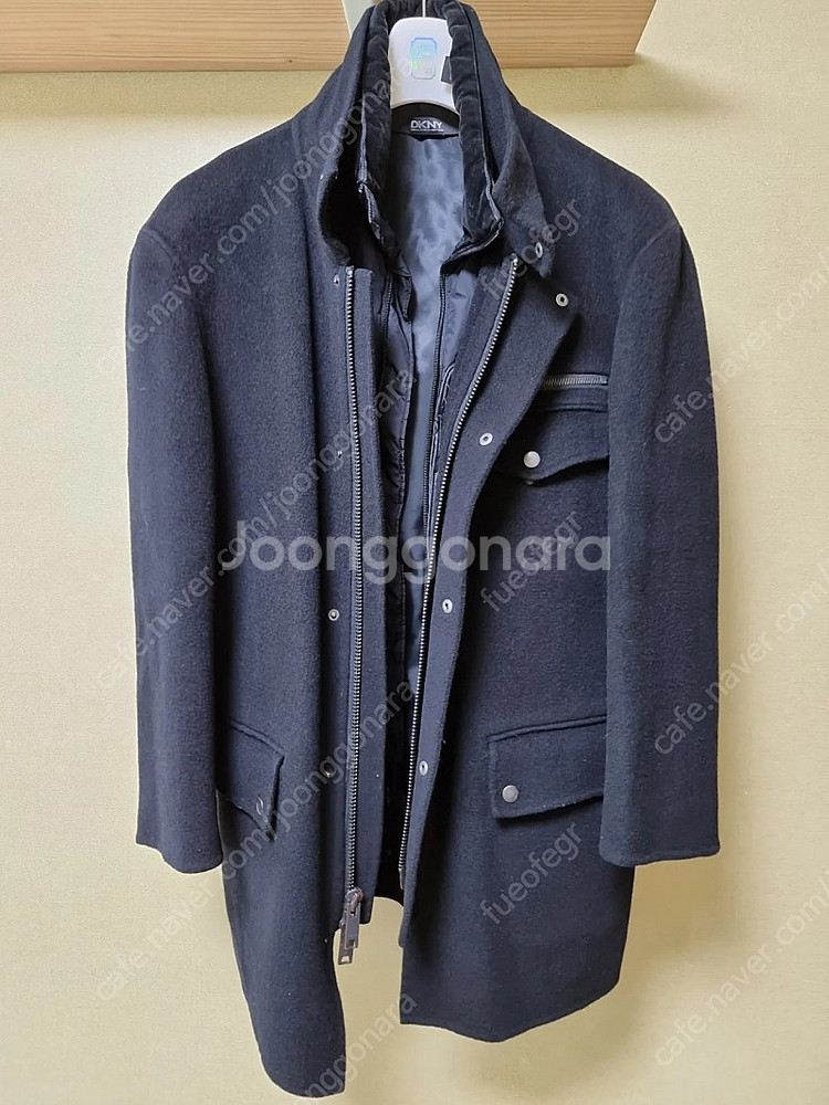 DKNY코트 (내피 탈부착식/숨김 후드)--0