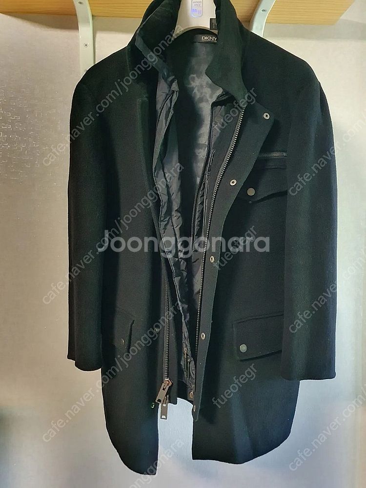 DKNY코트 (내피 탈부착식/숨김 후드)--2