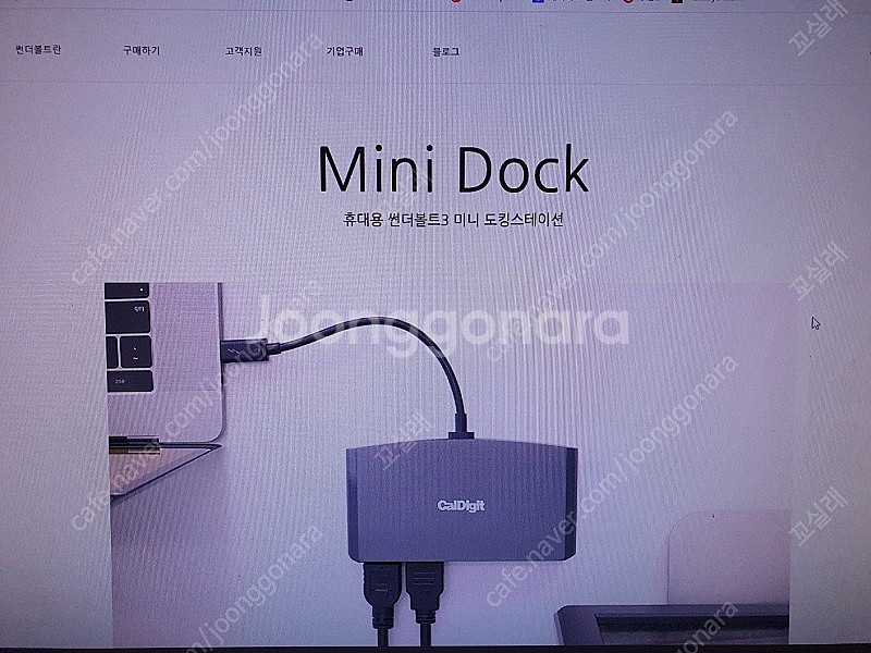 Caldigit 칼디짓 썬더볼트 3 미니독 듀얼 4K--3
