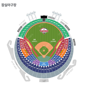 엘지 vs 한화 3/26 3루 네이비 334 2자리