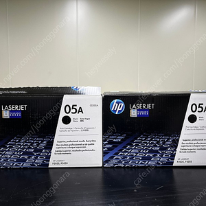 HP CE505A(정품) 토너 2개 미사용 제품 일괄판매