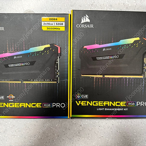 커세어 vengeance rgb pro 16x2 32g + 커세어 rgb 더미램