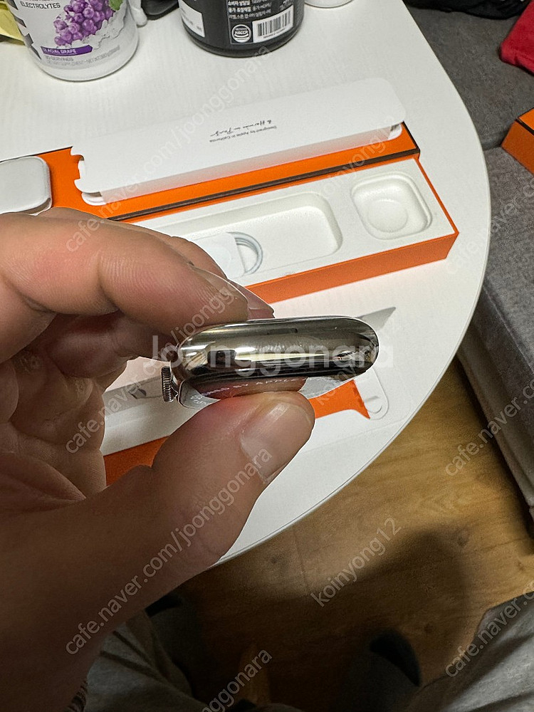 애플워치8 에르메스 45mm 실버--0