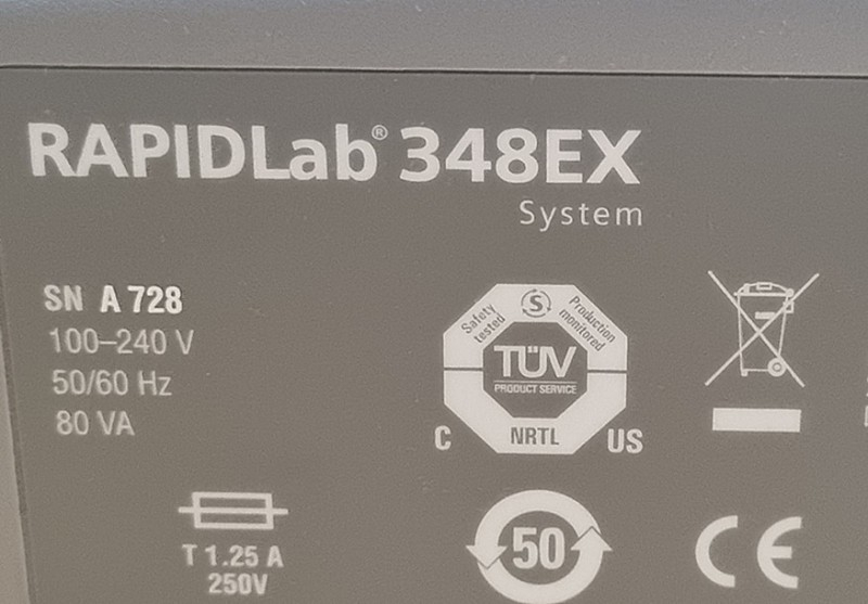 Siemens RAPIDLab 348EX Blood Gas System 이미지