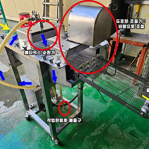 베타믹스 자동도포기계 판매합니다(돈까스,고로케,튀김류 생산시 필요기계)