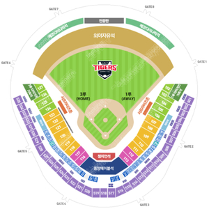 3월 23일 기아vs키움 3루 K8 3연석 구합니다