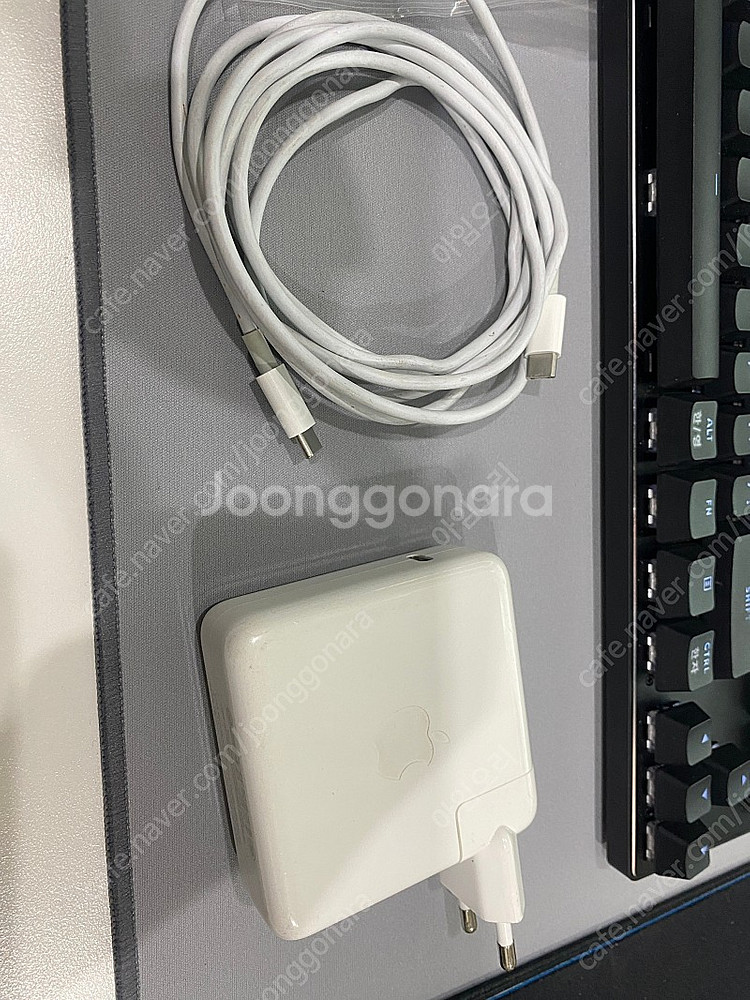 맥북프로 애플 정품 아답터 USB-C타입 87w 아답터...--0