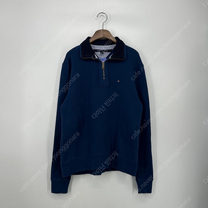 타미힐피거 반집업 맨투맨 티셔츠 (S size / NAVY)